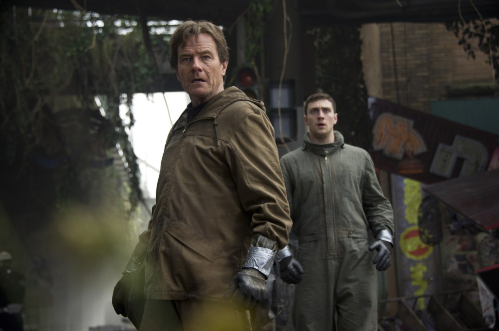 Cranston and Taylor-Johnson in Godzilla.