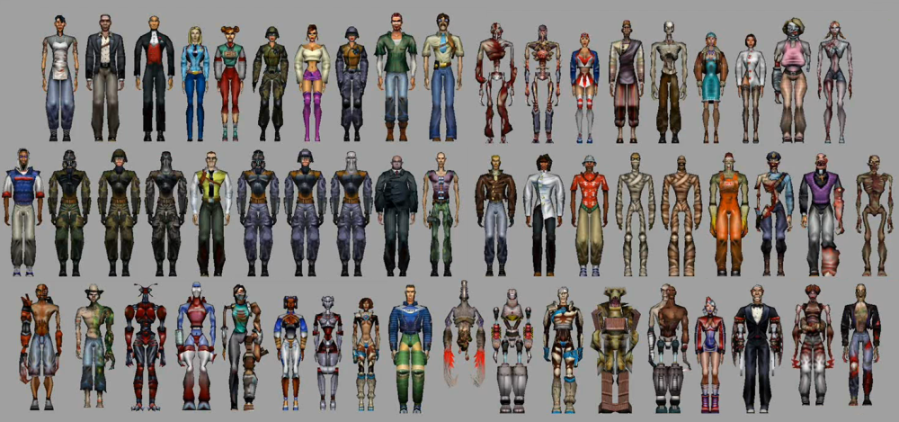 Timesplitters Character Models.