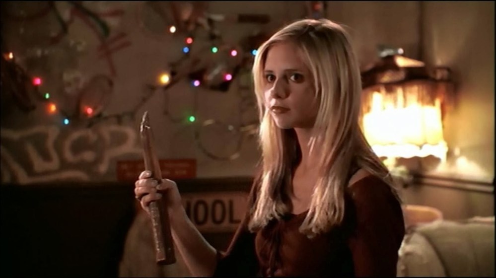 Sarah Michelle Gellar as Buffy.
