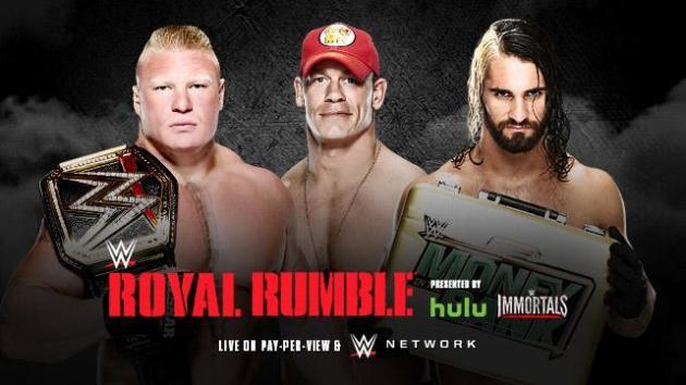 Brock vs Rollins Vs Cena