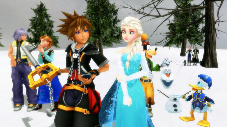 Kingdom Hearts meets Frozen, anyone?