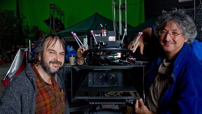 Andrew Lesnie and Peter Jackson shoot Lord of the Rings.