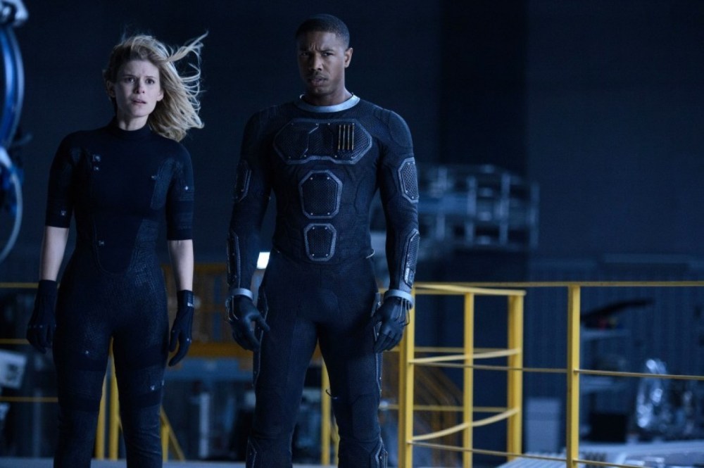 Susan (Kate Mara) and Johnny Storm (Michael B. Jordan).